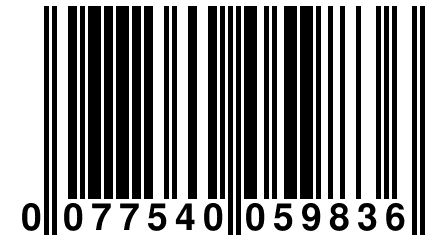 0 077540 059836