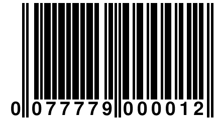0 077779 000012