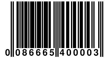 0 086665 400003