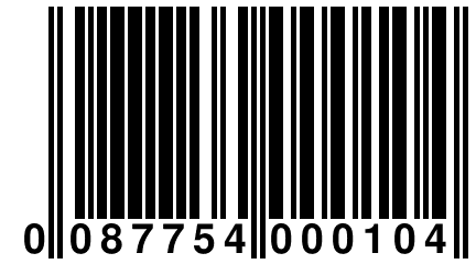 0 087754 000104