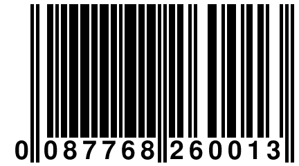 0 087768 260013
