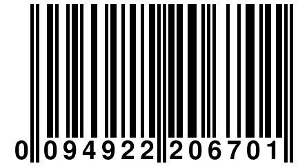 0 094922 206701