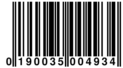 0 190035 004934
