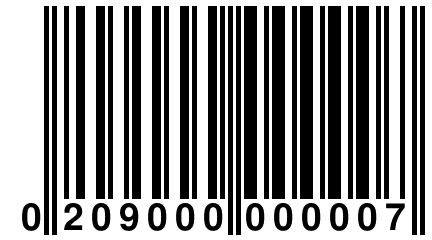 0 209000 000007