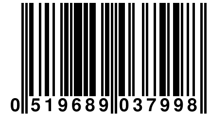 0 519689 037998