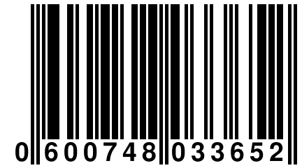 0 600748 033652