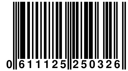 0 611125 250326