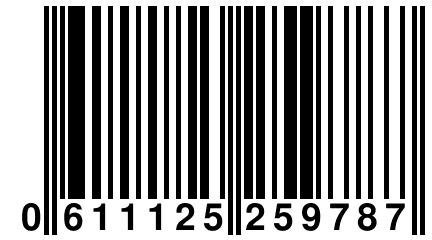 0 611125 259787