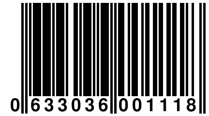 0 633036 001118