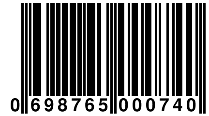 0 698765 000740