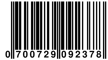 0 700729 092378