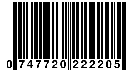 0 747720 222205