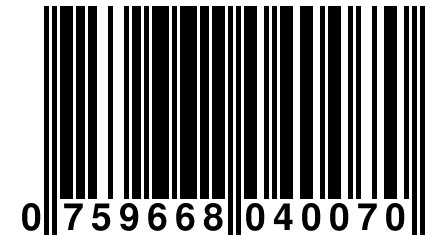 0 759668 040070
