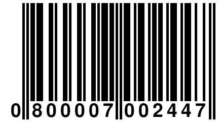 0 800007 002447