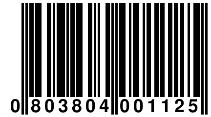 0 803804 001125