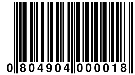 0 804904 000018
