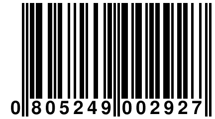 0 805249 002927