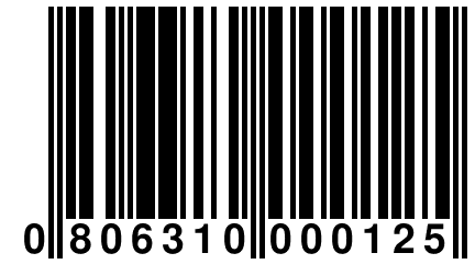 0 806310 000125
