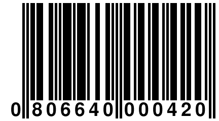 0 806640 000420