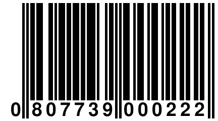 0 807739 000222