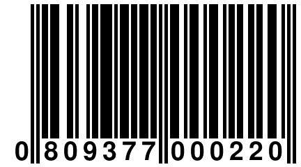0 809377 000220