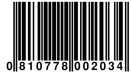 0 810778 002034