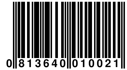 0 813640 010021
