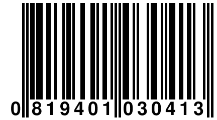 0 819401 030413