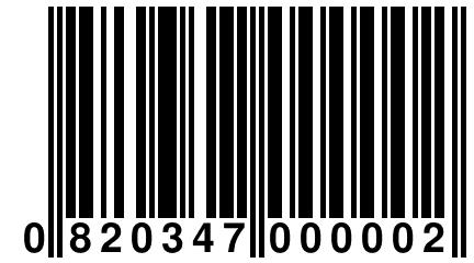 0 820347 000002