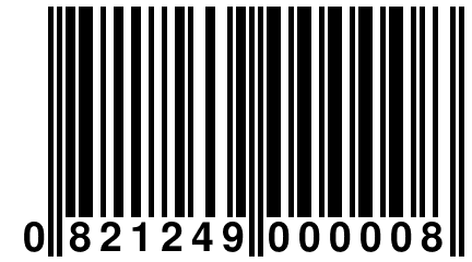 0 821249 000008