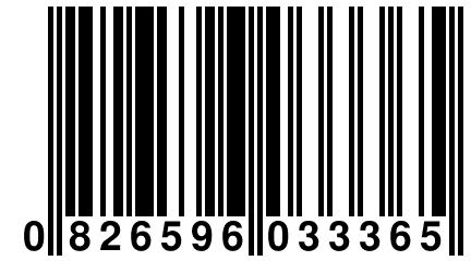 0 826596 033365