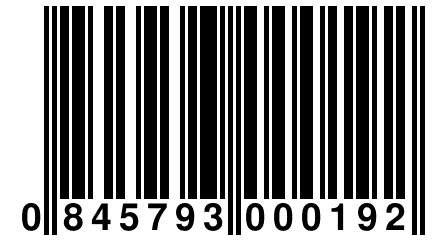 0 845793 000192