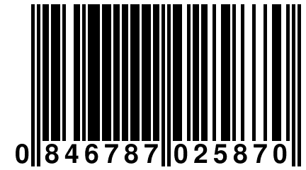 0 846787 025870