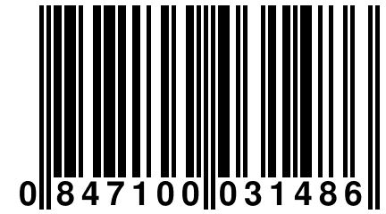 0 847100 031486