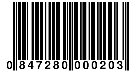 0 847280 000203