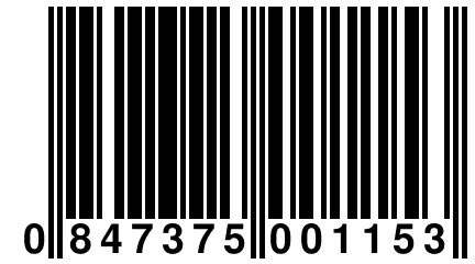 0 847375 001153