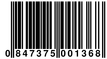 0 847375 001368