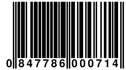0 847786 000714