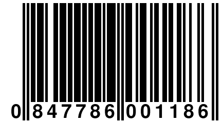 0 847786 001186