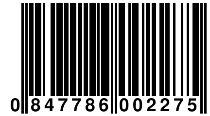 0 847786 002275