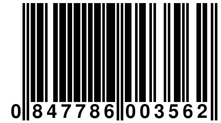 0 847786 003562