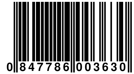 0 847786 003630