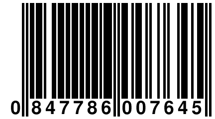 0 847786 007645