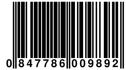 0 847786 009892