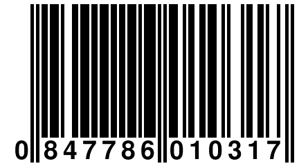 0 847786 010317