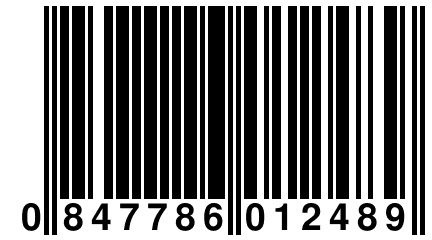0 847786 012489