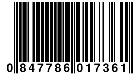0 847786 017361