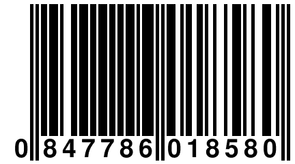 0 847786 018580