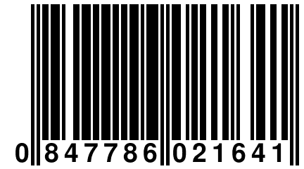 0 847786 021641