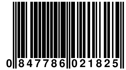 0 847786 021825